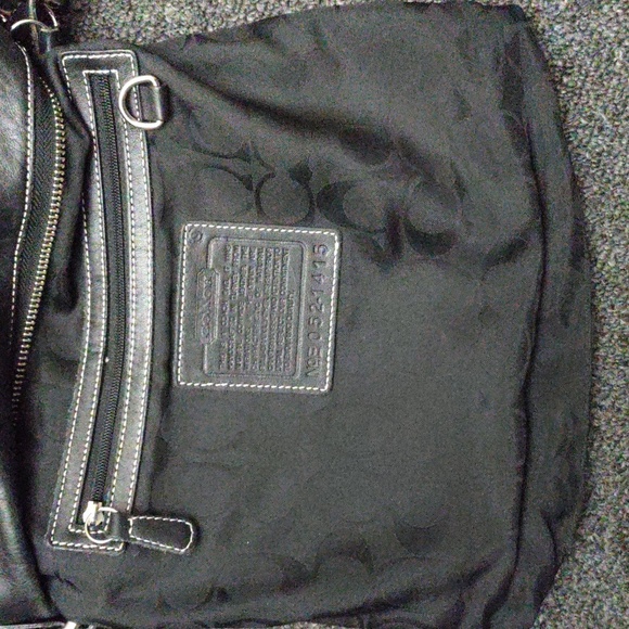Coach Black Leather Shoulder Bag